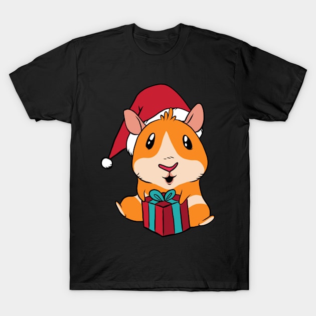 Christmas Guinea Pig T-Shirt by OnepixArt